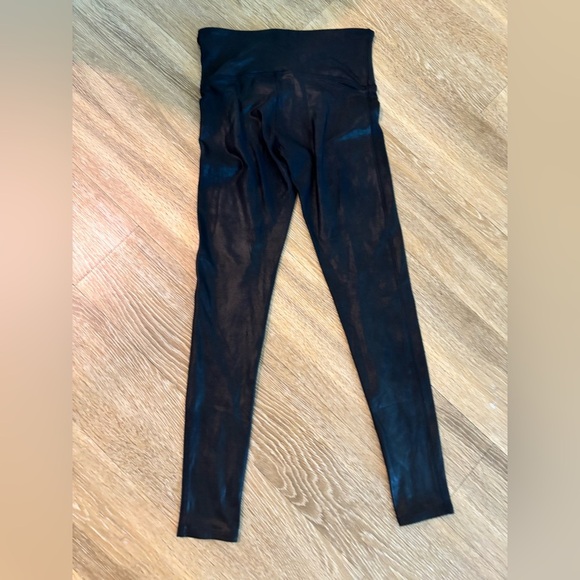 SPANX shape Faux Leather Leggings Black L - Picture 2 of 7